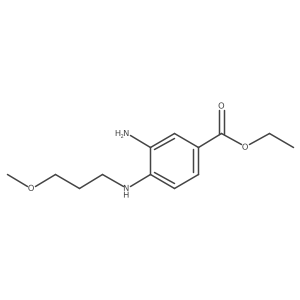 Ethyl 3-amino-4-[(3-methoxypropyl)amino]benzoate结构式