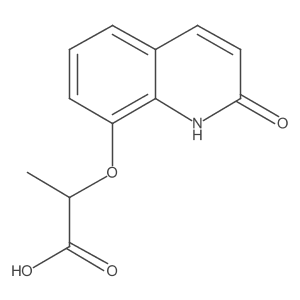 2-((2-Oxo-1,2-dihydroquinolin-8-yl)oxy)propanoic acid Structure