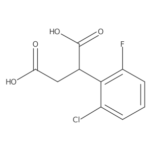 2-(2-Chloro-6-fluorophenyl)butanedioic acid结构式