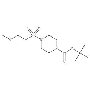 tert-Butyl 4-((2-methoxyethyl)sulfonyl)piperazine-1-carboxylate结构式