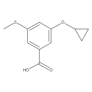 3-Cyclopropoxy-5-(methylthio)benzoic acid Structure