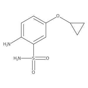 2-Amino-5-cyclopropoxybenzenesulfonamide Structure