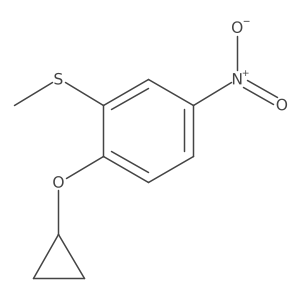 (2-Cyclopropoxy-5-nitrophenyl)(methyl)sulfane Structure