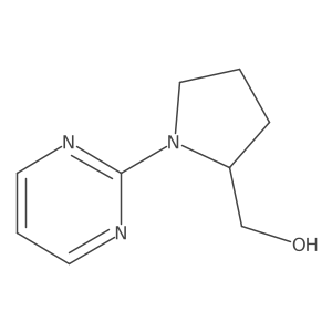 (1-(Pyrimidin-2-yl)pyrrolidin-2-yl)methanol结构式