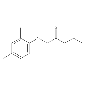 1-((2,4-Dimethylphenyl)thio)pentan-2-one结构式