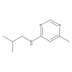 6-Methyl-N-(2-methylpropyl)-4-pyrimidinamine结构式