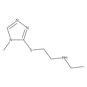 ethyl({2-[(4-methyl-4H-1,2,4-triazol-3-yl)sulfanyl]ethyl})amine结构式