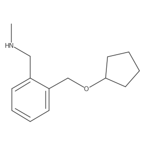 Benzenemethanamine, 2-[(cyclopentyloxy)methyl]-N-methyl- Structure