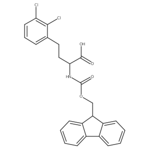 Fmoc-2,3-dichloro-D-homophenylalanine结构式