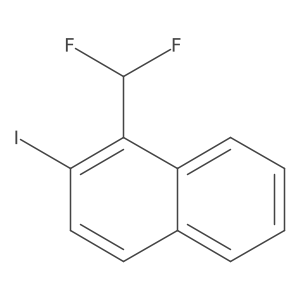 1-(Difluoromethyl)-2-iodonaphthalene结构式