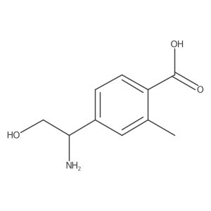 4-(1-Amino-2-hydroxyethyl)-2-methylbenzoic acid结构式