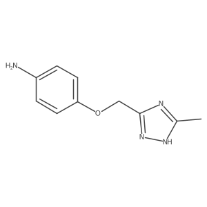 4-[(3-methyl-1H-1,2,4-triazol-5-yl)methoxy]aniline结构式