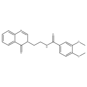 3,4-dimethoxy-N-[2-(4-oxoquinazolin-3(4H)-yl)ethyl]benzamide Structure