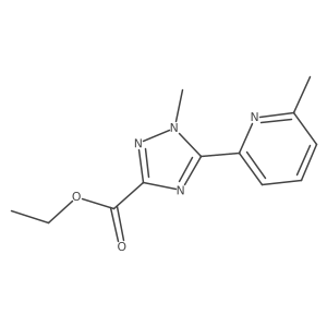 Ethyl 1-methyl-5-(6-methyl-2-pyridinyl)-1H-1,2,4-triazole-3-carboxylate Structure