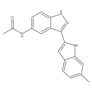 N-[3-(6-methyl-1H-indol-2-yl)-1H-indazol-5-yl]Acetamide Structure