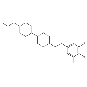 1,2,3-Trifluoro-5-[2-[(trans,trans)-4a(2)-propyl[1,1a(2)-bicyclohexyl]-4-yl]ethyl]benzene结构式