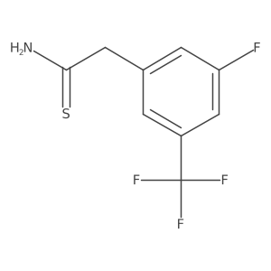 2-[3-Fluoro-5-(trifluoromethyl)phenyl]ethanethioamide结构式
