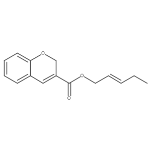 (E)-Pent-2-en-1-yl 2H-chromene-3-carboxylate Structure