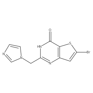2-((1H-imidazol-1-yl)methyl)-6-bromothieno[3,2-d]pyrimidin-4(3h)-one结构式