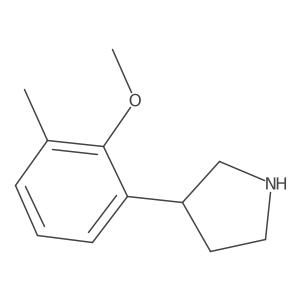 3-(2-Methoxy-3-methylphenyl)pyrrolidine结构式