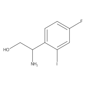 2-Amino-2-(4-fluoro-2-iodophenyl)ethan-1-ol Structure