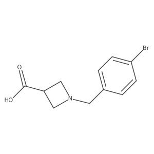 1-[(4-Bromophenyl)methyl]azetidine-3-carboxylic acid Structure