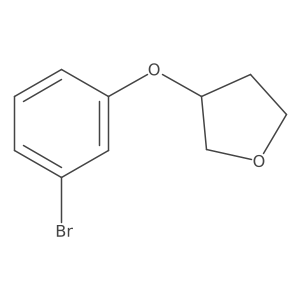 3-(3-Bromophenoxy)tetrahydrofuran结构式