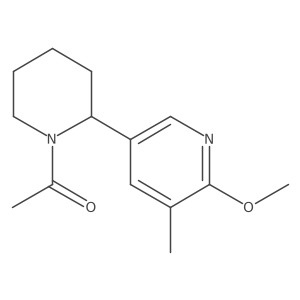 1-(2-(6-Methoxy-5-methylpyridin-3-yl)piperidin-1-yl)ethanone Structure