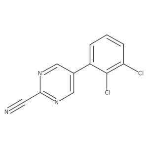 5-(2,3-Dichlorophenyl)pyrimidine-2-carbonitrile Structure