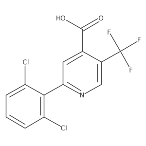 2-(2,6-Dichlorophenyl)-5-(trifluoromethyl)isonicotinic acid Structure