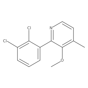2-(2,3-Dichlorophenyl)-3-methoxy-4-methylpyridine Structure