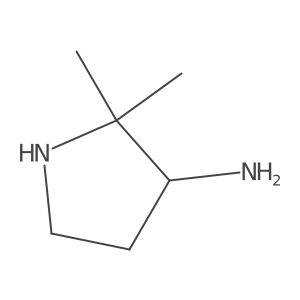 2,2-Dimethylpyrrolidin-3-amine Structure