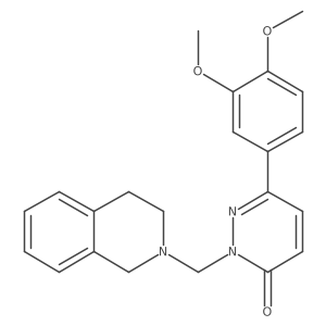 2-(3,4-dihydroisoquinolin-2(1H)-ylmethyl)-6-(3,4-dimethoxyphenyl)pyridazin-3(2H)-one结构式
