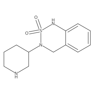 (S)-3-(Piperidin-3-yl)-3,4-dihydro-1H-benzo[c][1,2,6]thiadiazine 2,2-dioxide结构式