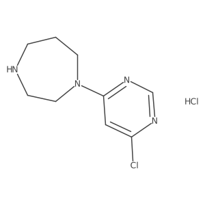 1-(6-Chloropyrimidin-4-yl)-1,4-diazepane hydrochloride Structure