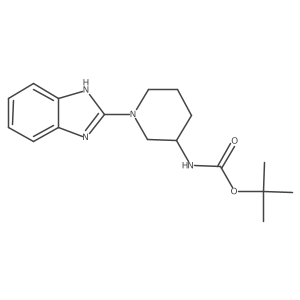 tert-butyl (1-(1H-benzo[d]imidazol-2-yl)piperidin-3-yl)carbamate结构式