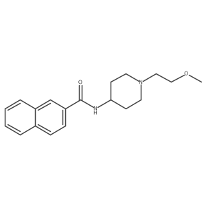 N-(1-(2-methoxyethyl)piperidin-4-yl)-2-naphthamide结构式