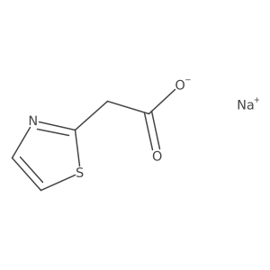 Sodium 2-(1,3-thiazol-2-yl)acetate结构式