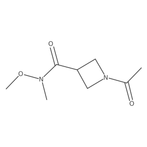 1-acetyl-N-methoxy-N-methylazetidine-3-carboxamide Structure
