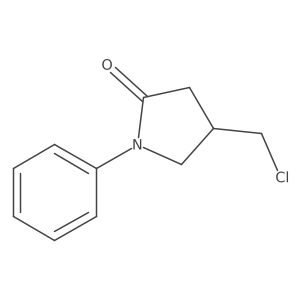 4-(Chloromethyl)-1-phenyl-pyrrolidin-2-one结构式