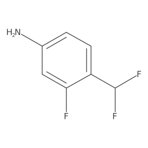 4-(Difluoromethyl)-3-fluoroaniline结构式