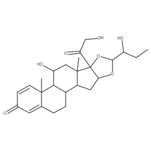23-Hydroxybudesonide, (R)- Structure