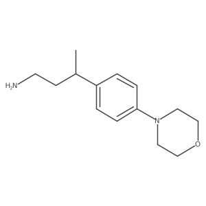 3-[4-(Morpholin-4-yl)phenyl]butan-1-amine结构式