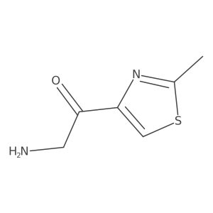 2-Amino-1-(2-methyl-1,3-thiazol-4-yl)ethan-1-one结构式