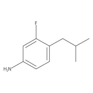 3-Fluoro-4-(2-methylpropyl)aniline Structure