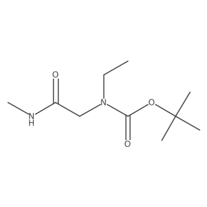 tert-butyl N-ethyl-N-[(methylcarbamoyl)methyl]carbamate Structure