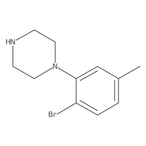 1-(2-Bromo-5-methylphenyl)piperazine Structure