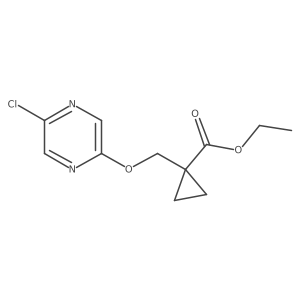 Ethyl 1-[(5-chloropyrazin-2-yl)oxymethyl]cyclopropane-1-carboxylate Structure