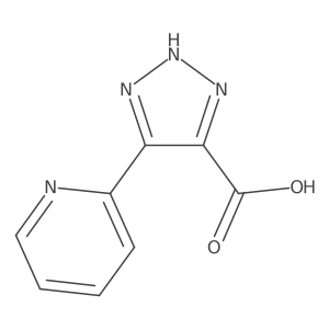 4-(pyridin-2-yl)-1H-1,2,3-triazole-5-carboxylic acid结构式