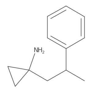 1-(2-Phenylpropyl)cyclopropan-1-amine结构式